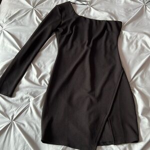 Lulus Off The Shoulder Black Dress Size Small